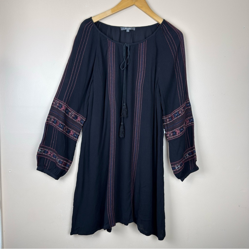 Miss Me Embroidered Tunic Dress Size L – Embroidered Tunic Style Dress